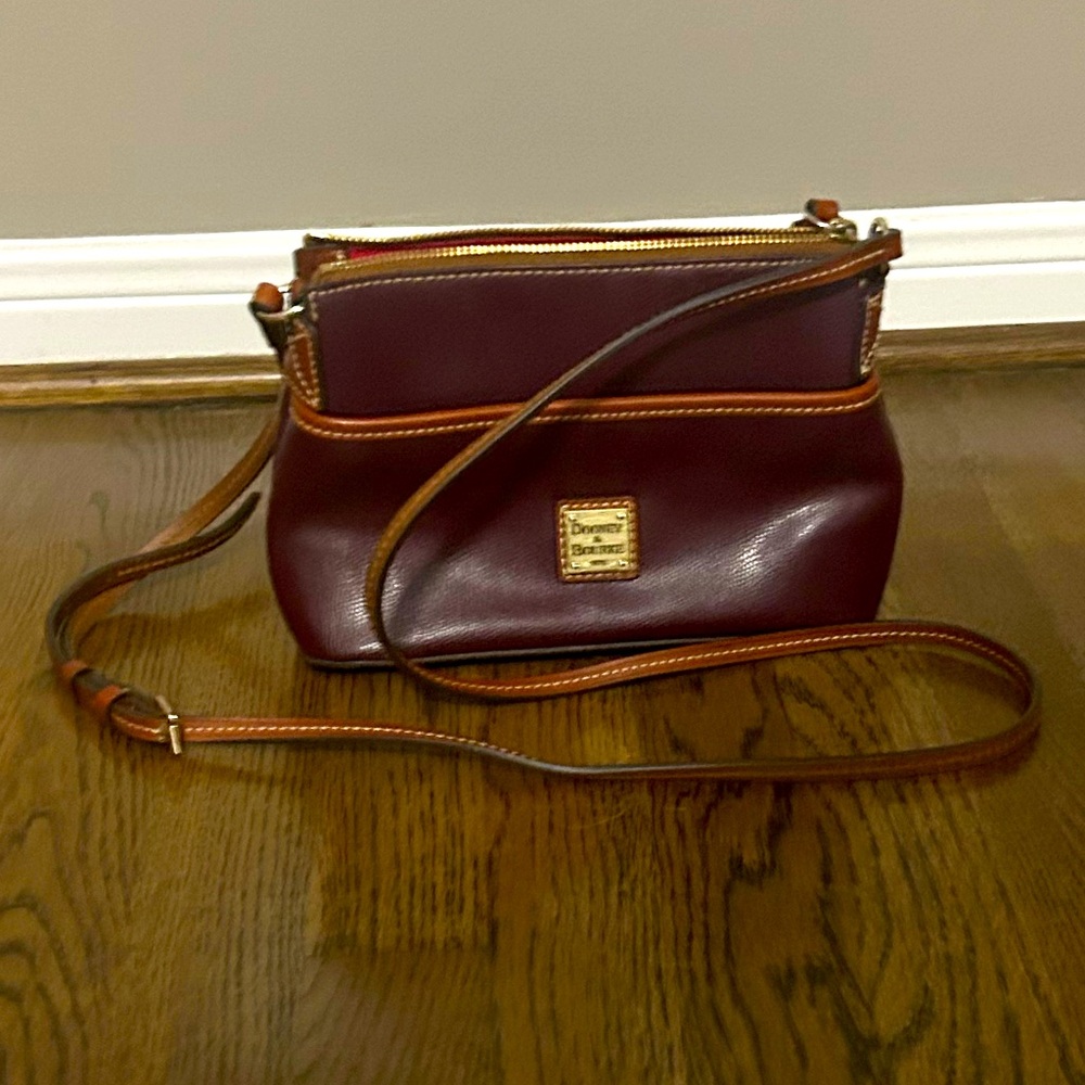 Dooney & Bourke Maroon Crossbody Bag - like new